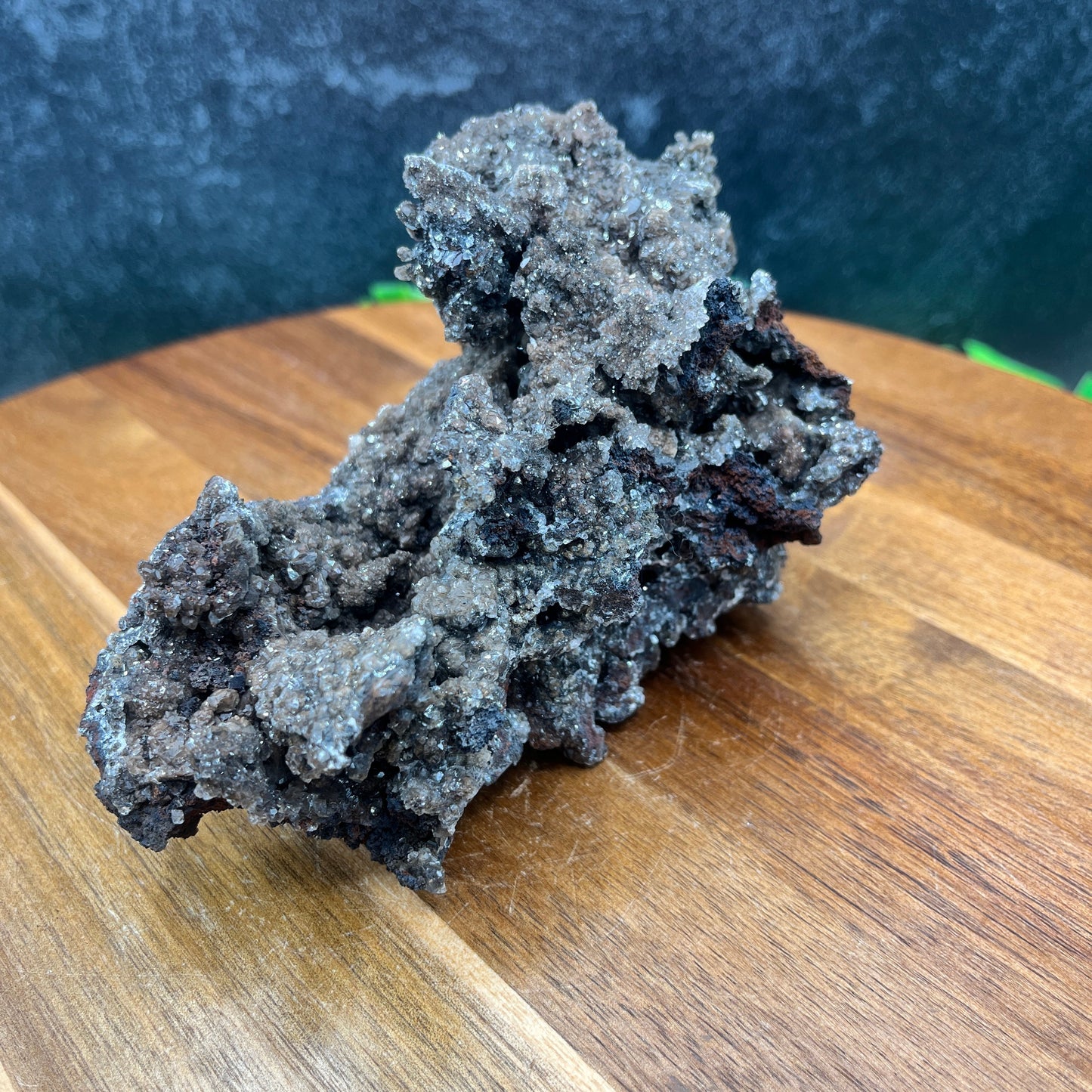 Black Calcite with Geothite