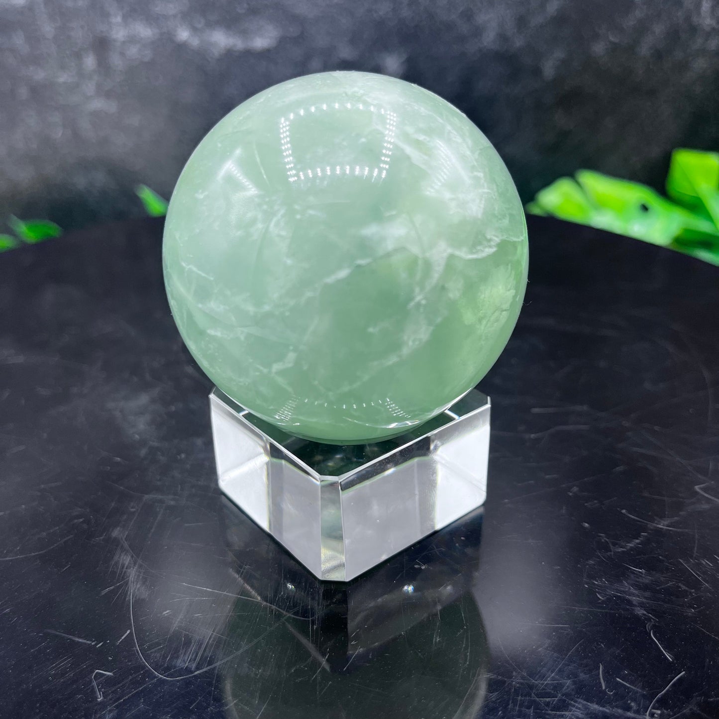 Green Fluorite Sphere