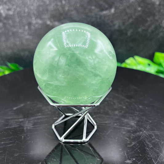 Green Fluorite Sphere