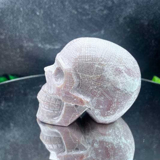 Pink Opal Skull