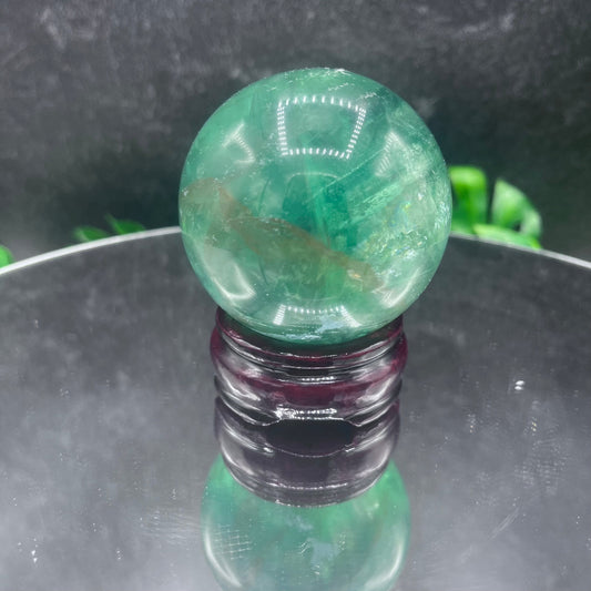 Green Fluorite Sphere