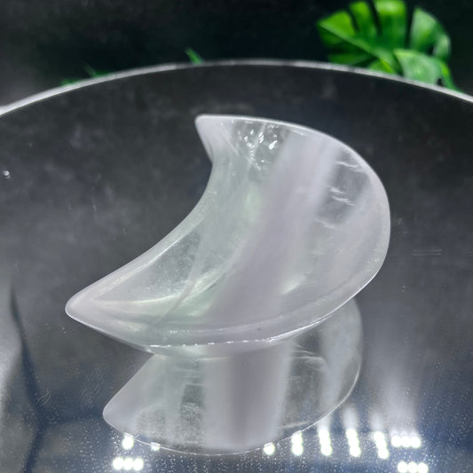 Yttrium Fluorite Moon Bowl