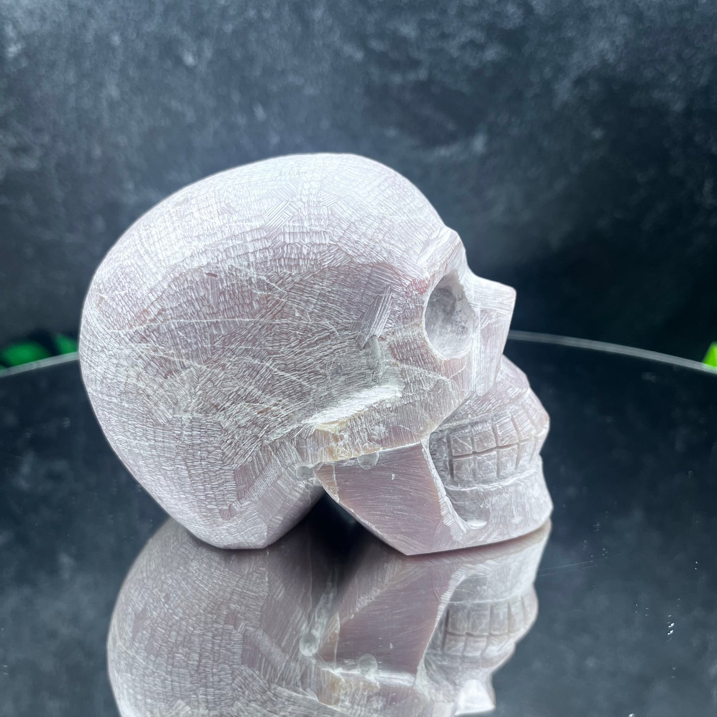 Pink Opal Skull