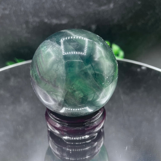 Green Fluorite Sphere