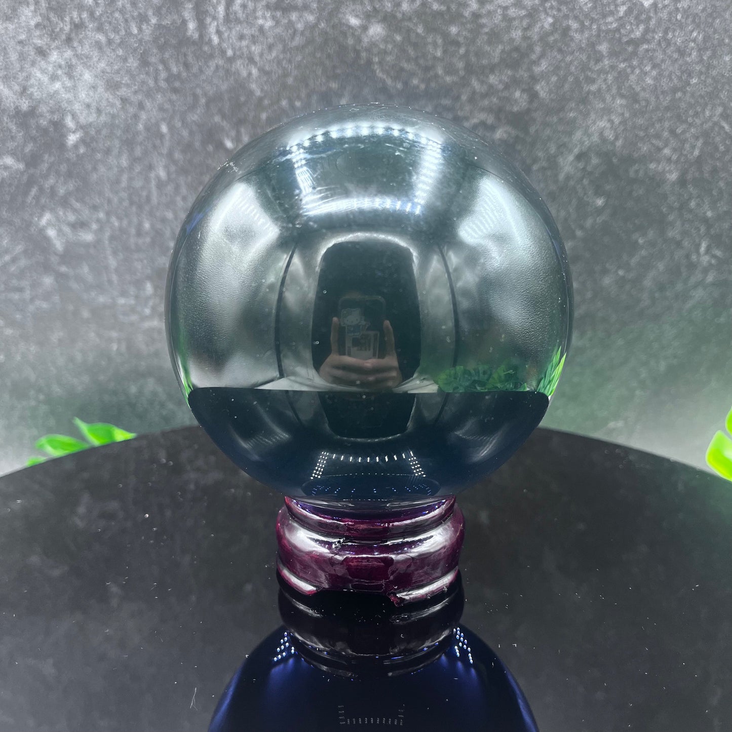 Blue Glass Scrying Sphere