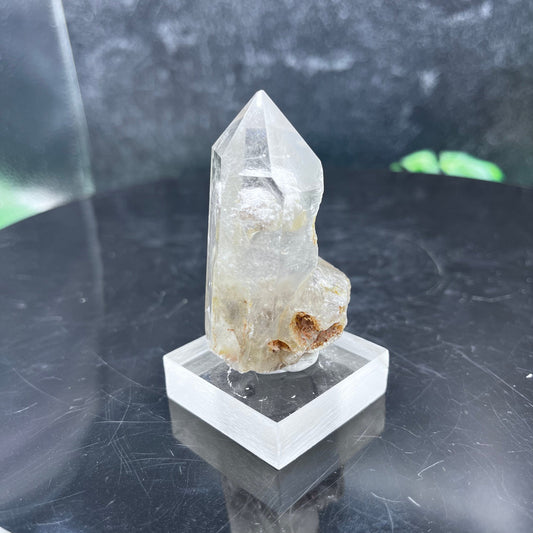 Silver Rutile in Quartz Point