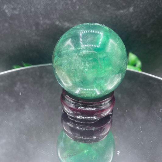 Green Fluorite Sphere