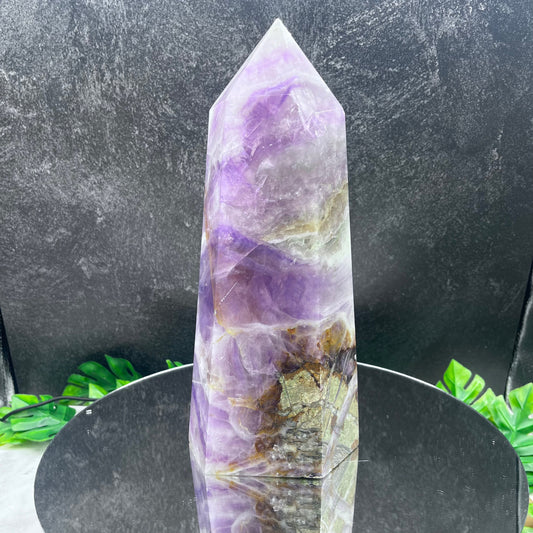 XL Purple Fluorite Tower