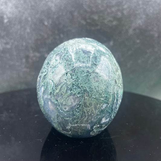 Moss Agate Skull