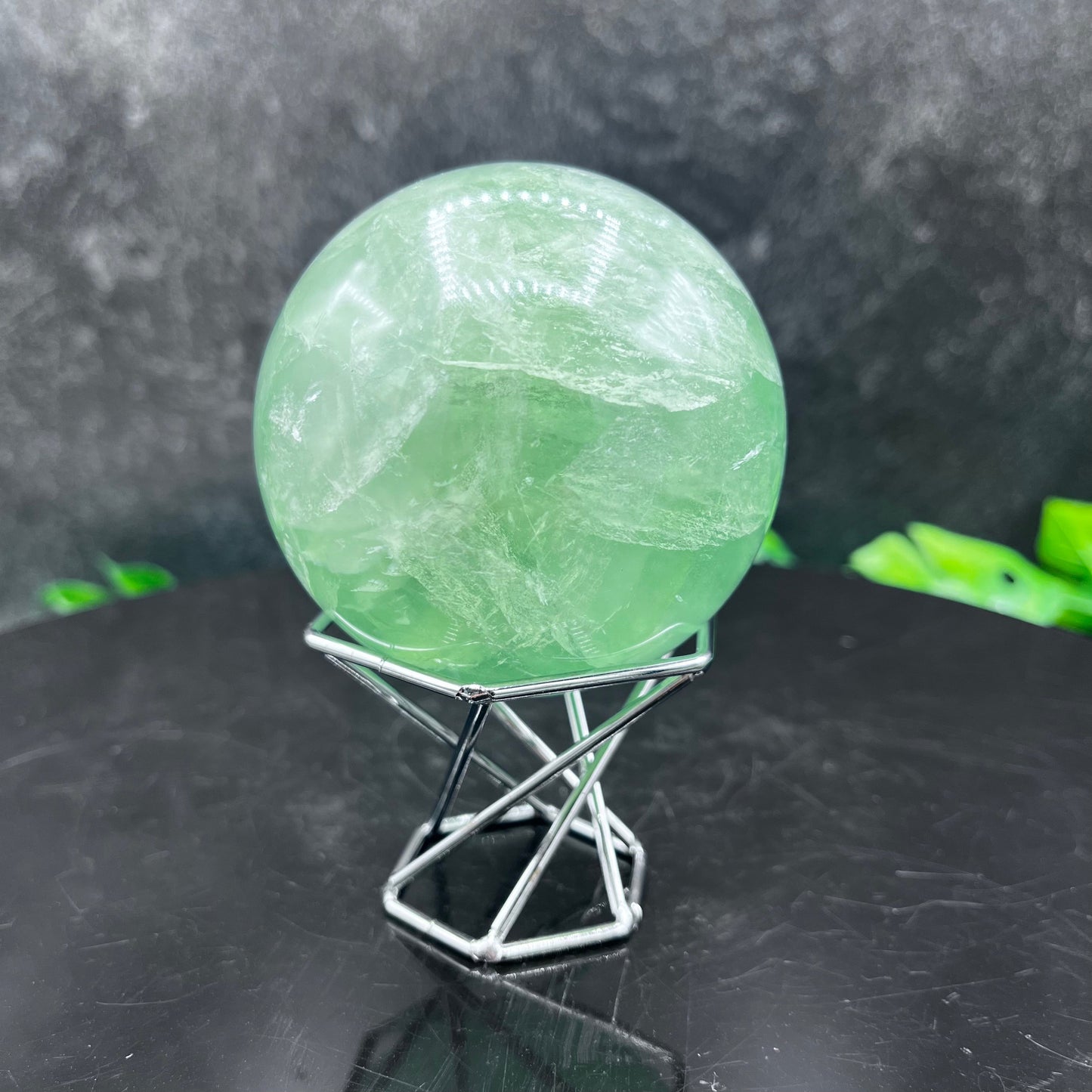 Green Fluorite Sphere