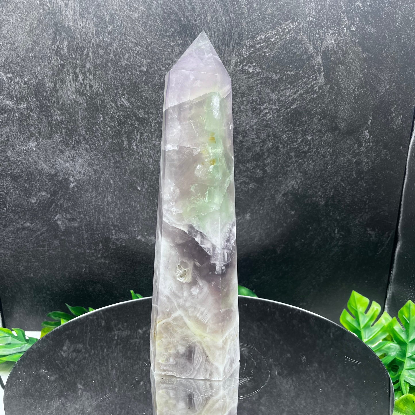 Light Rainbow Fluorite Tower