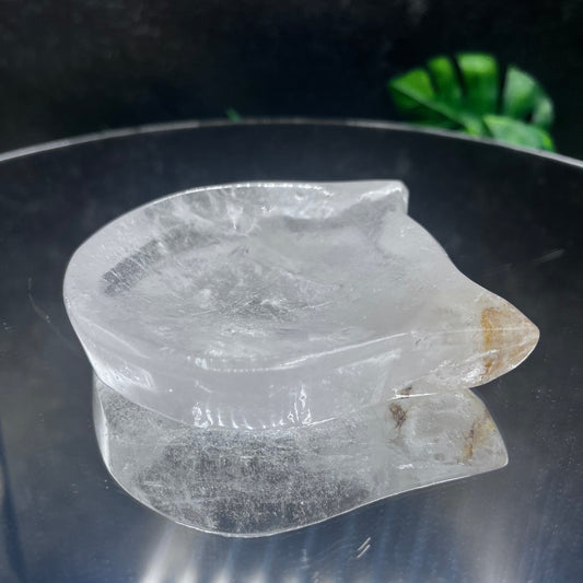 Clear Quartz Cat Bowl