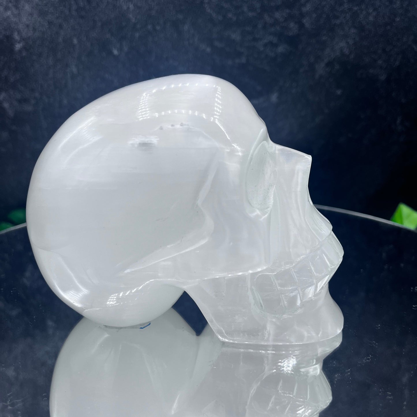Selenite Skull