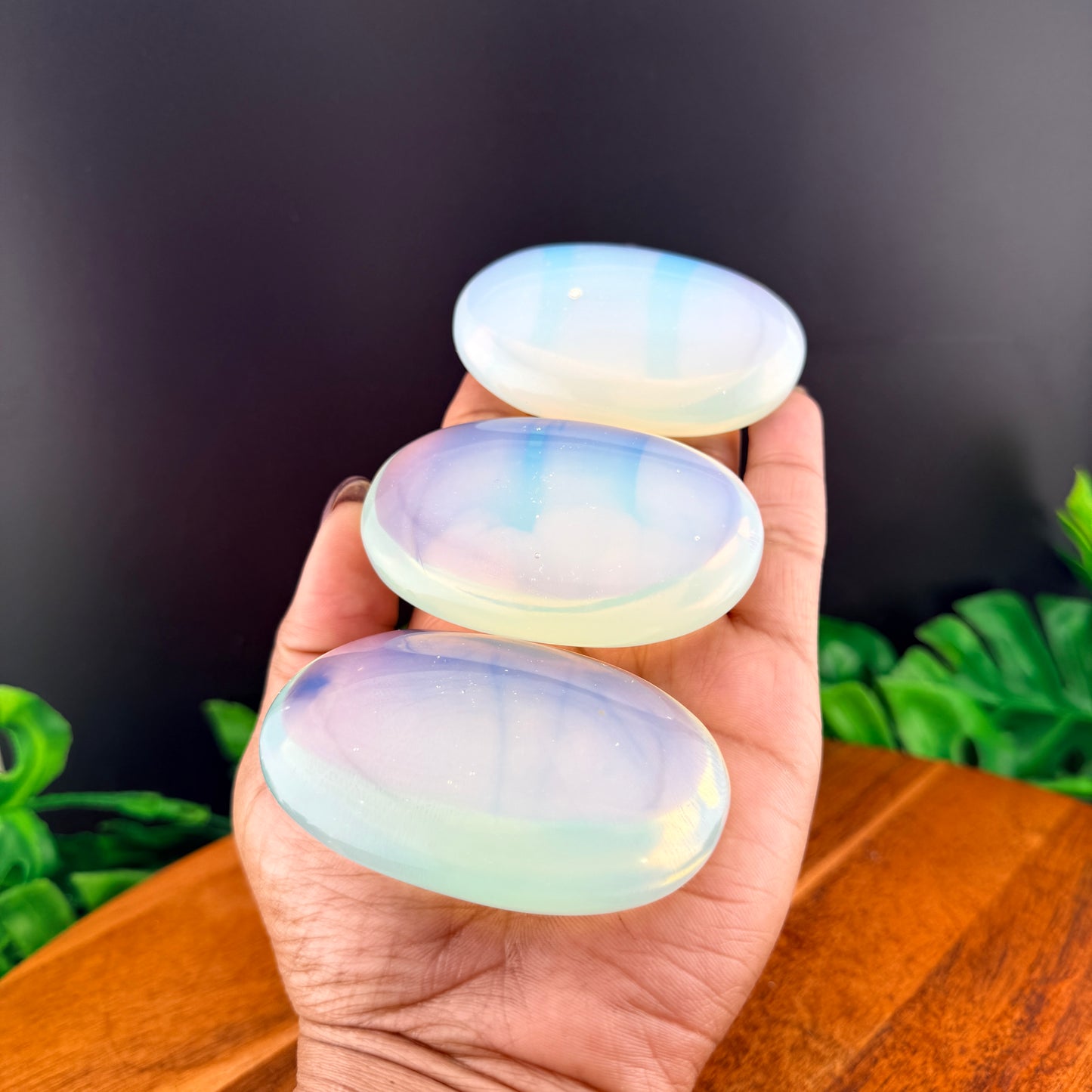 Blue Opalite Palm Stone