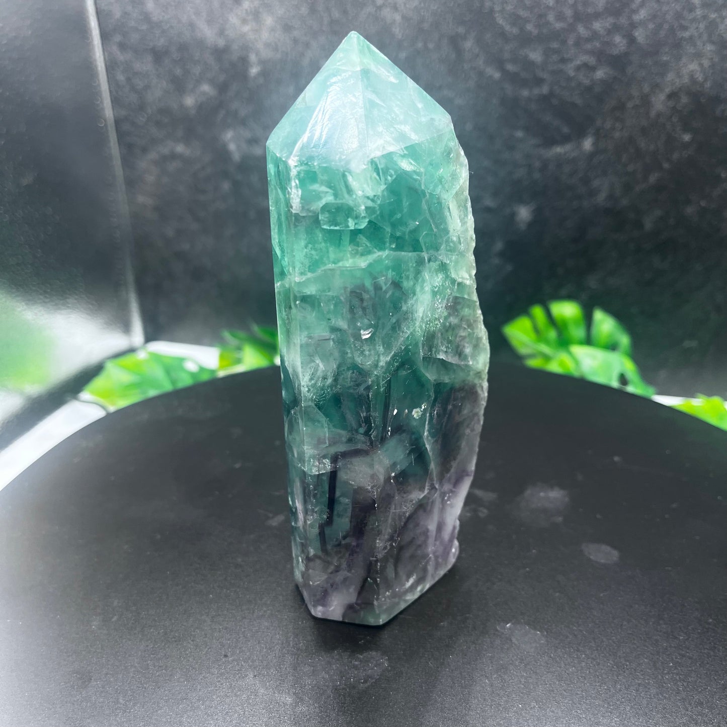Rainbow Fluorite Slab Tower
