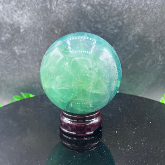 Green Fluorite Sphere