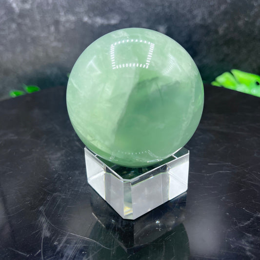 Green Fluorite Sphere