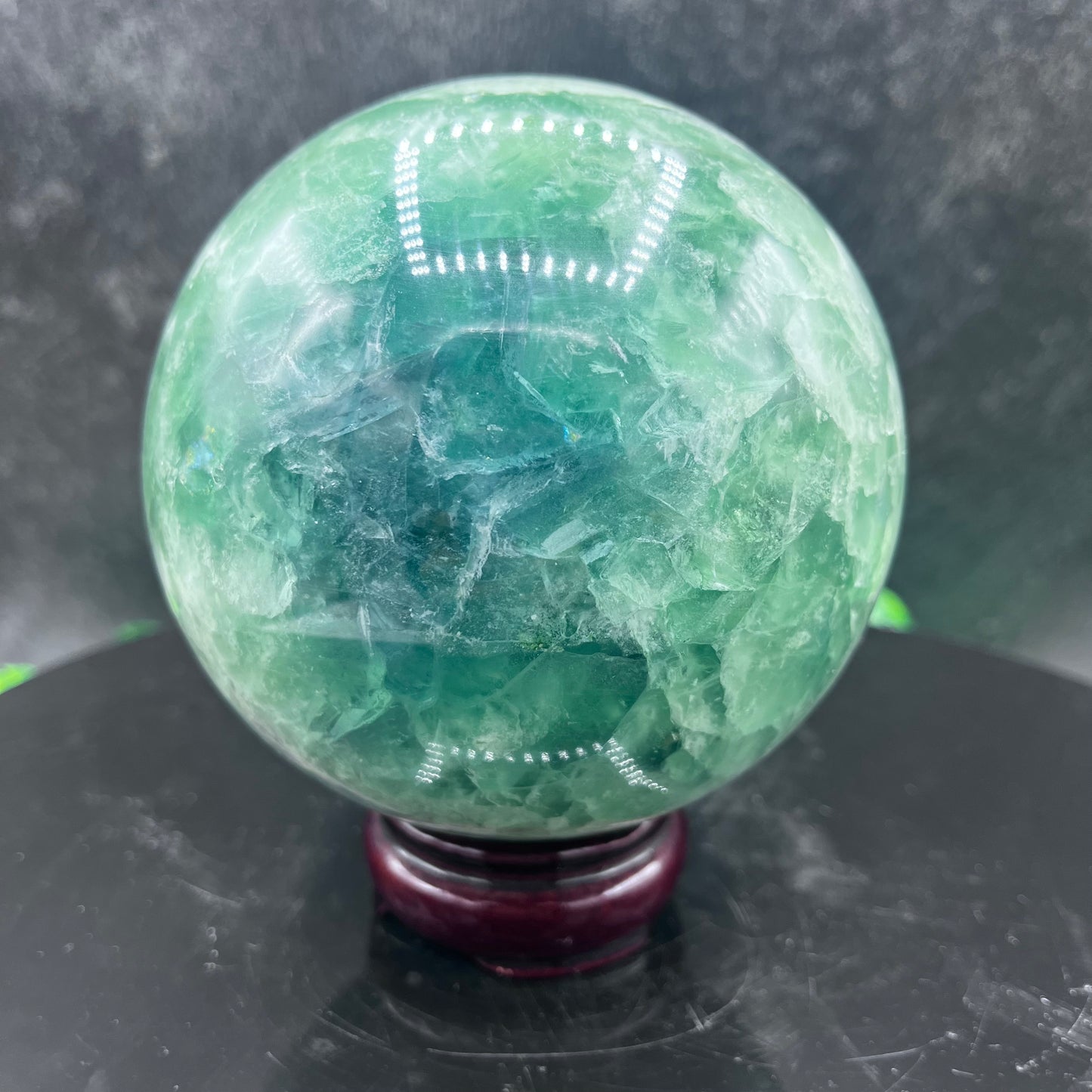 Green Fluorite Sphere