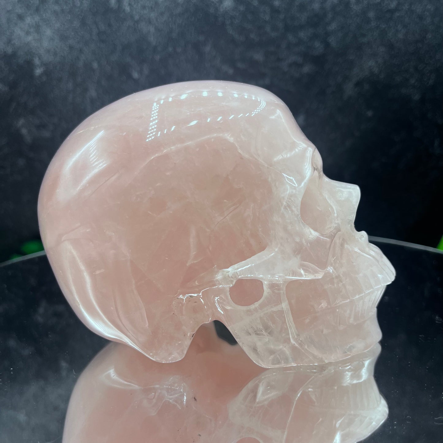 Rose Quartz Skull