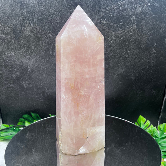 XL HQ Rose Quartz Tower