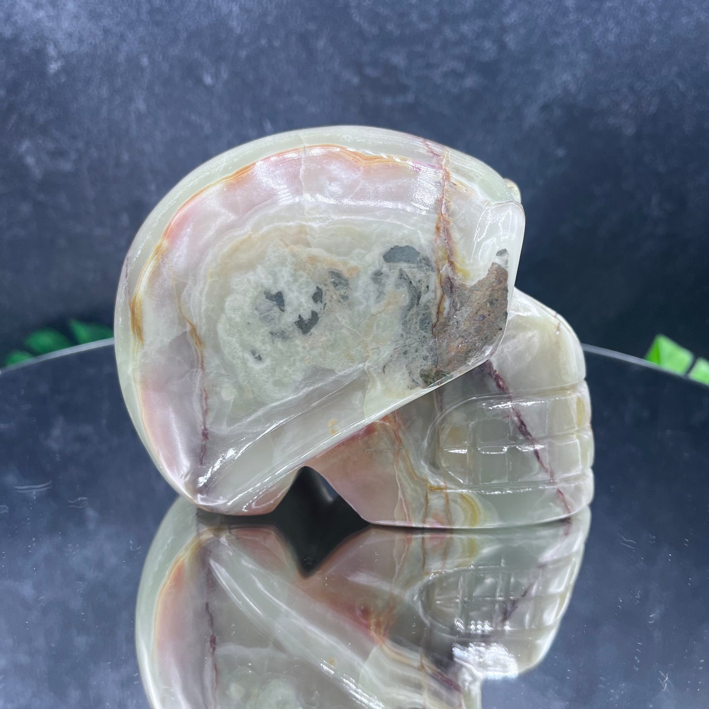 Banded Calcite Skull