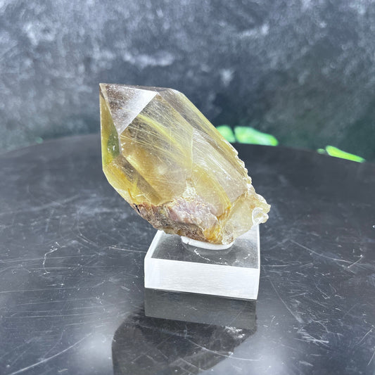 Gold Rutile in Quartz Point