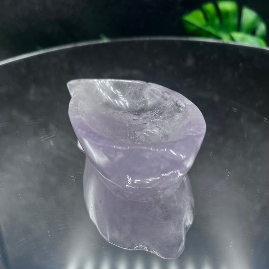 Purple Fluorite Leaf Bowl
