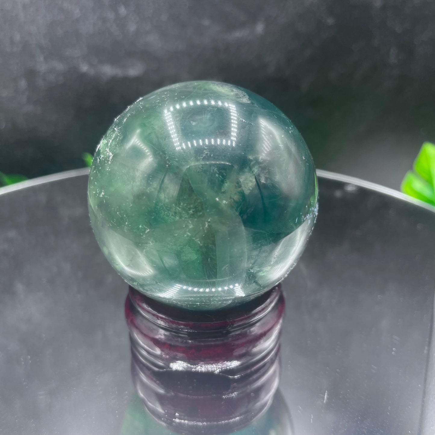 Green Fluorite Sphere