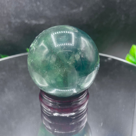 Green Fluorite Sphere