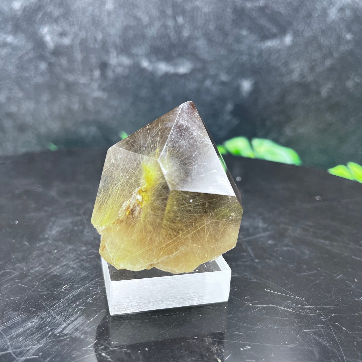 Gold Rutile in Quartz Point