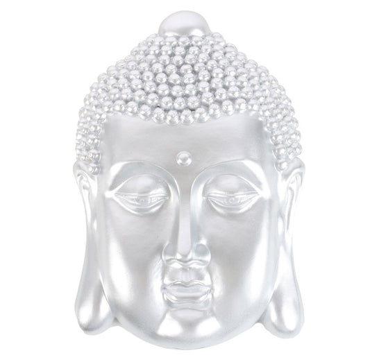 Silver Buddha Head Wall Decor