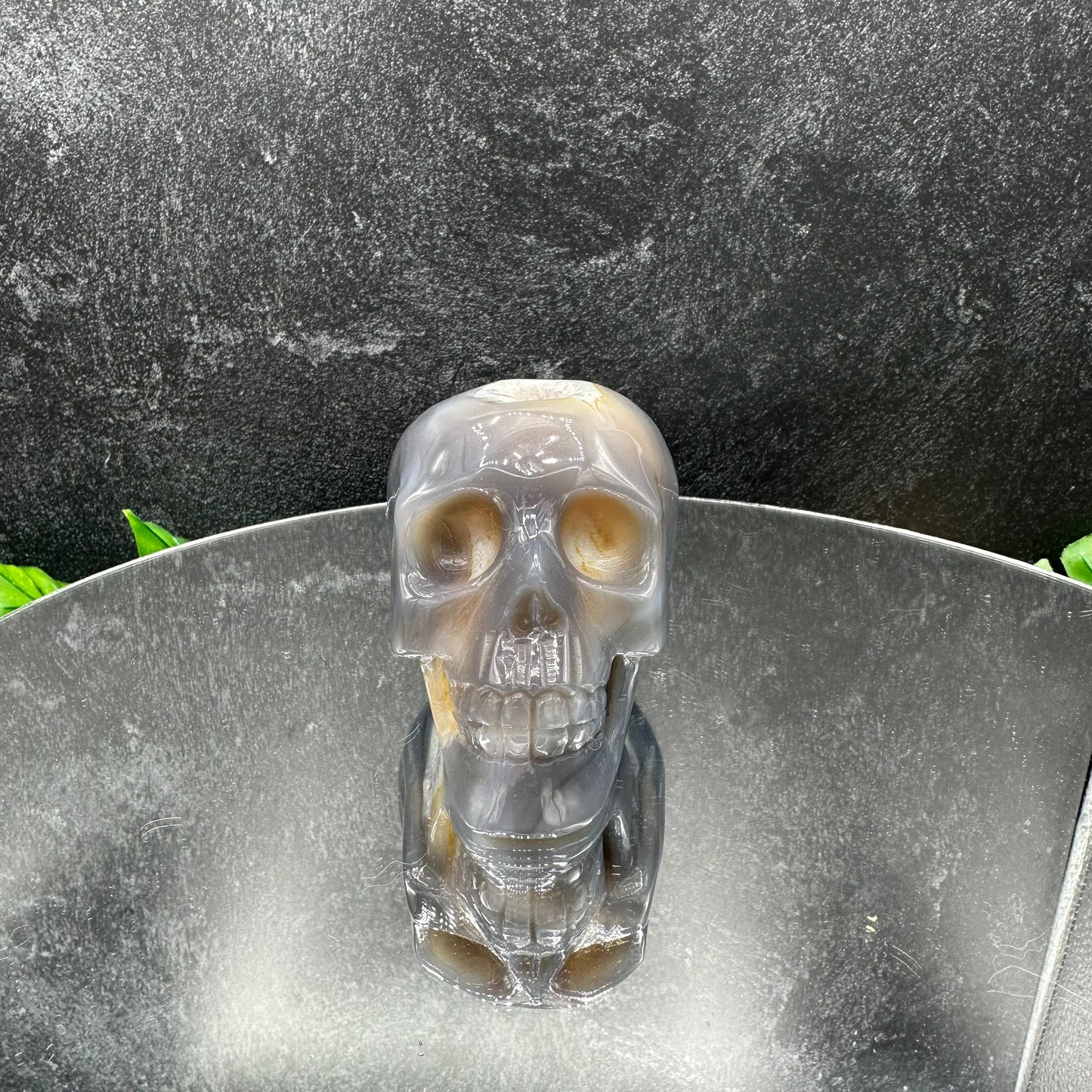 Amethyst Druzy Purple Agate Skull