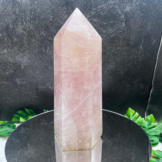 XL HQ Rose Quartz Tower