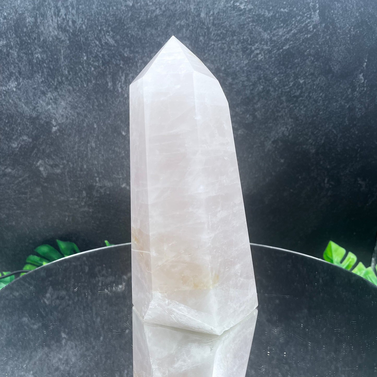 Medium Light Pink Rose Quartz Tower