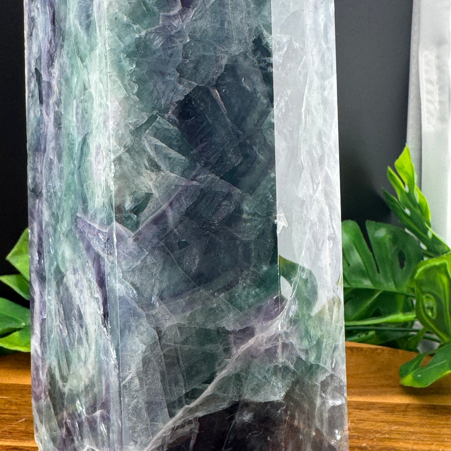 Chunky Rainbow Fluorite Tower