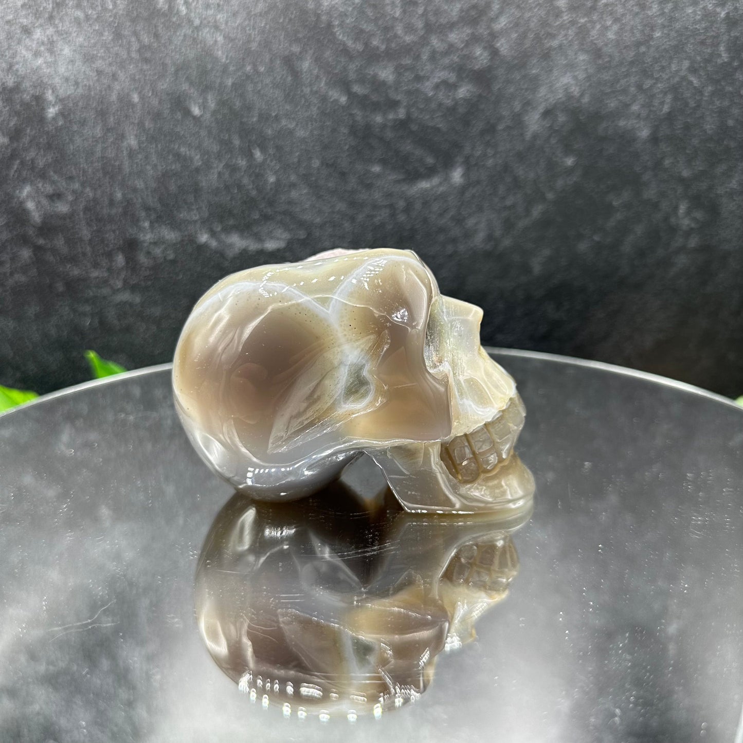 Amethyst Druzy Agate Skull