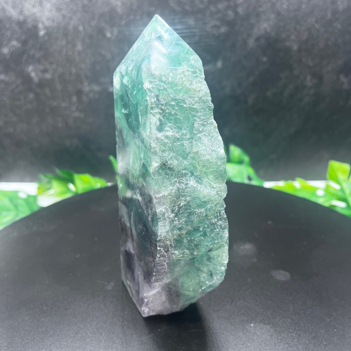 Rainbow Fluorite Slab Tower