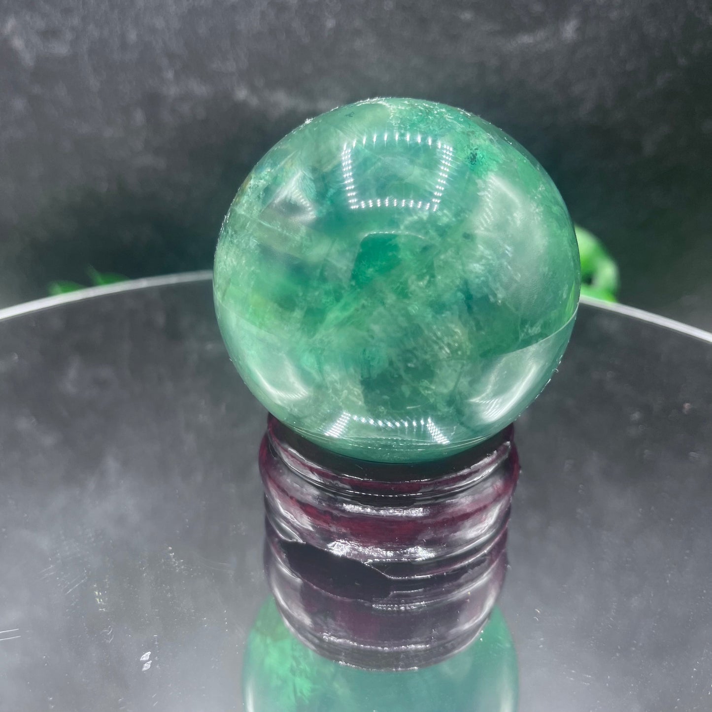 Green Fluorite Sphere