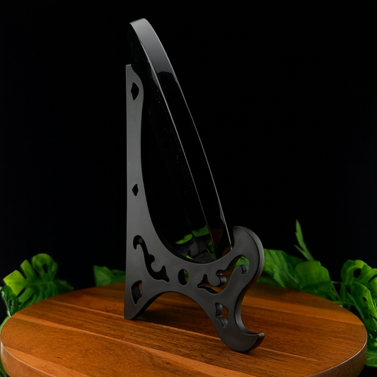 XL Black Obsidian Scrying Mirror