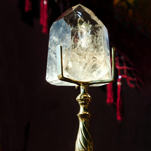 Brass Gemstone Display Stand