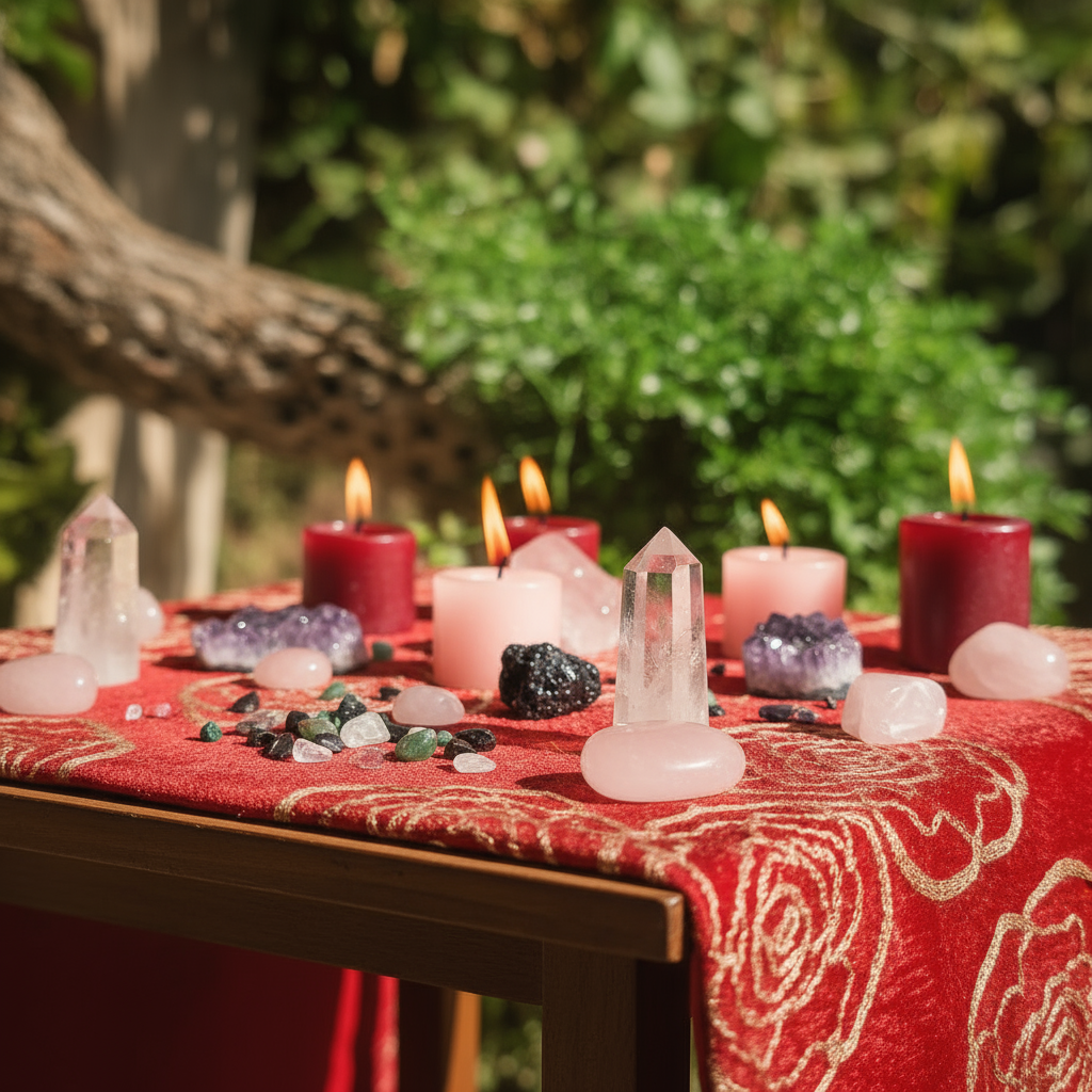 Red Rose Altar Cloth