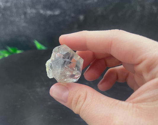 Silver Rutile in Quartz Specimen