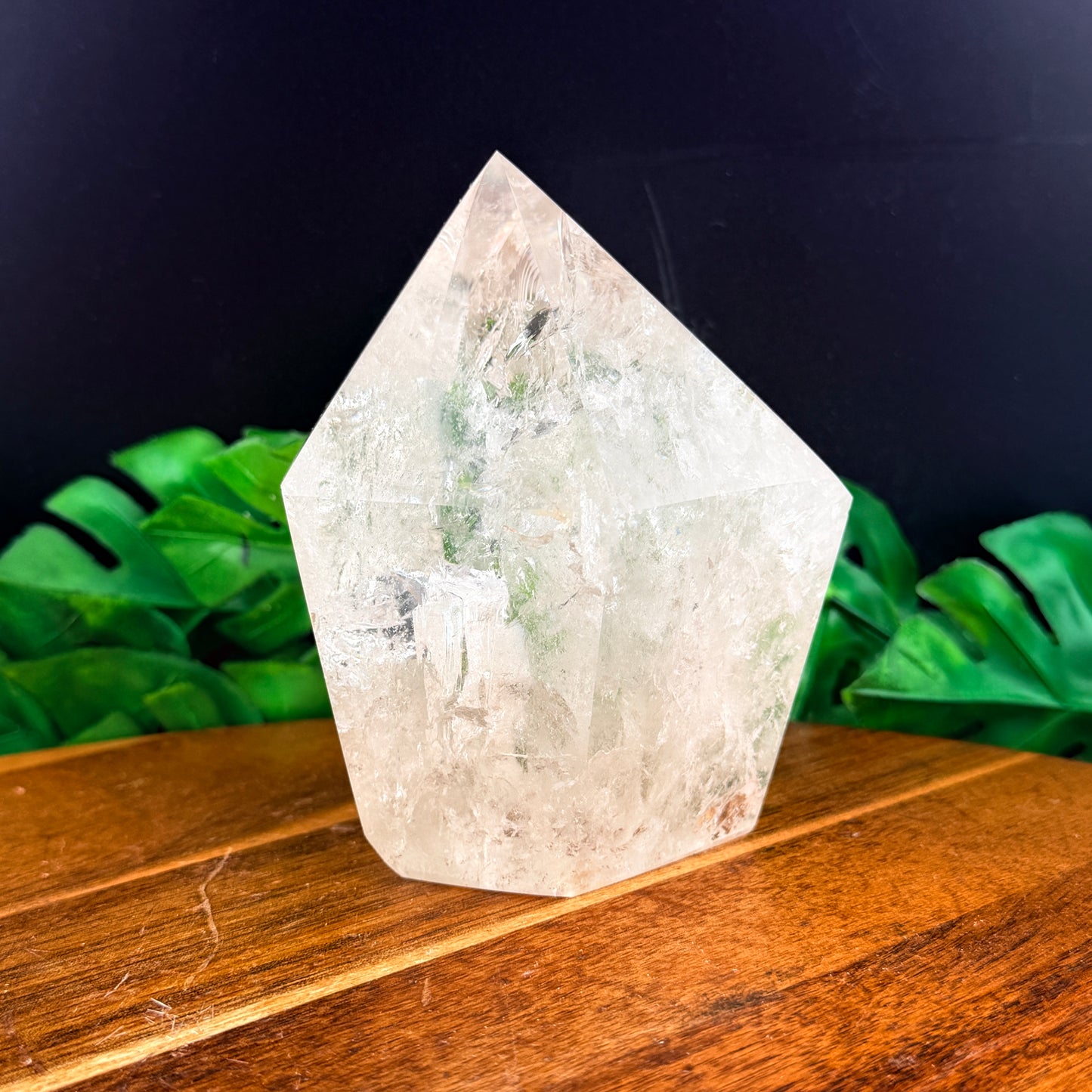 Clear Quartz Thick Cupcake Tower