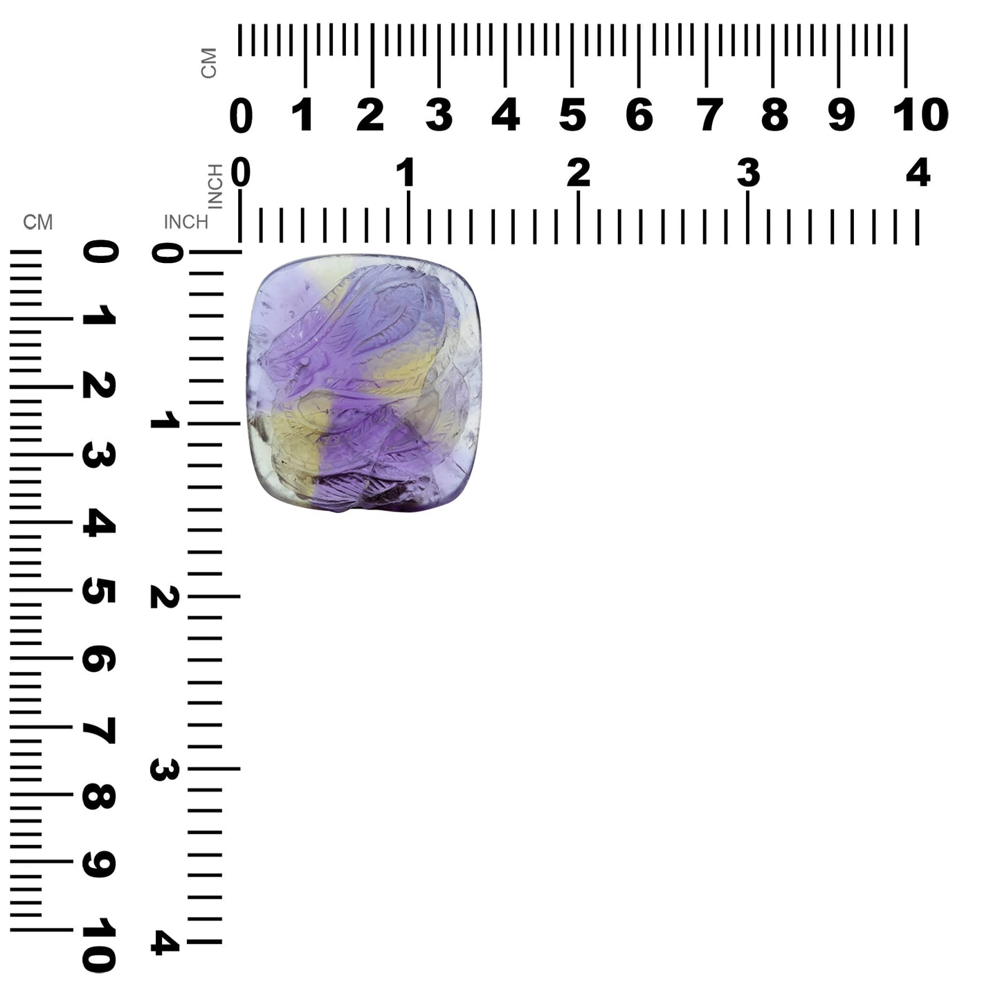 Starborn Hand Carved Ametrine Dragon 119.8 cts - 1 Piece