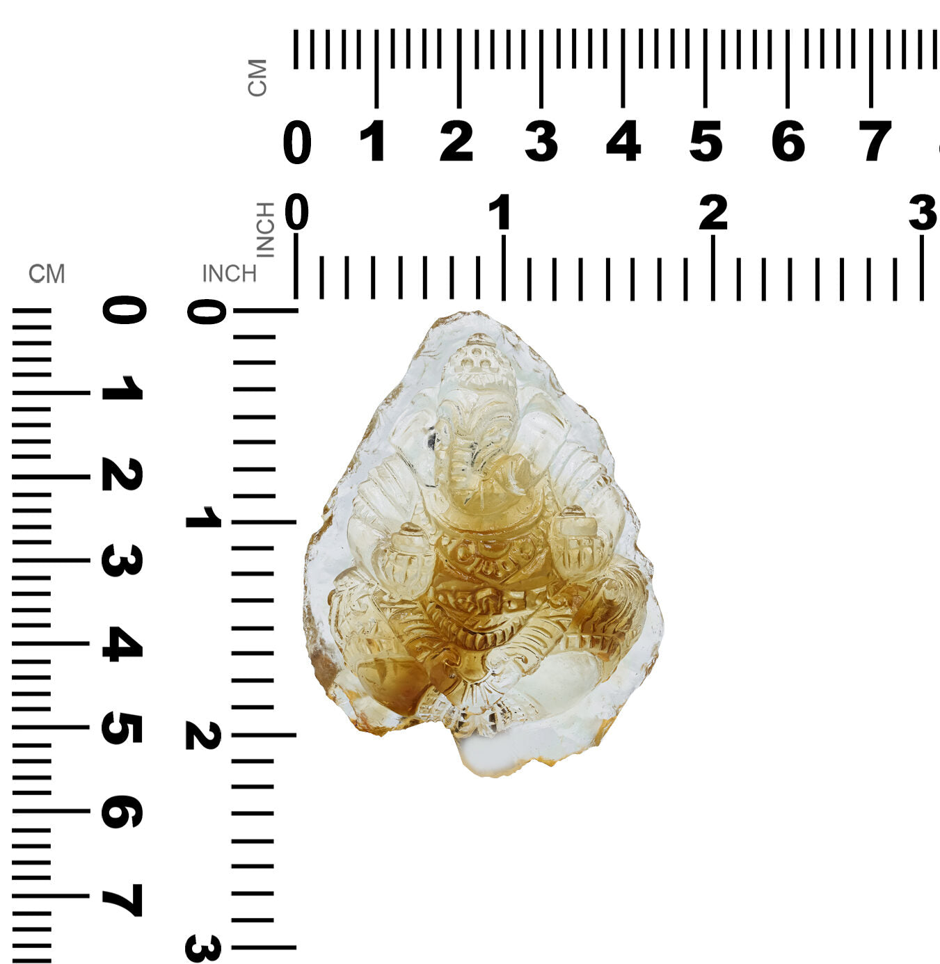 Starborn Hand Carved Citrine Ganesh 245 cts - 1 Piece