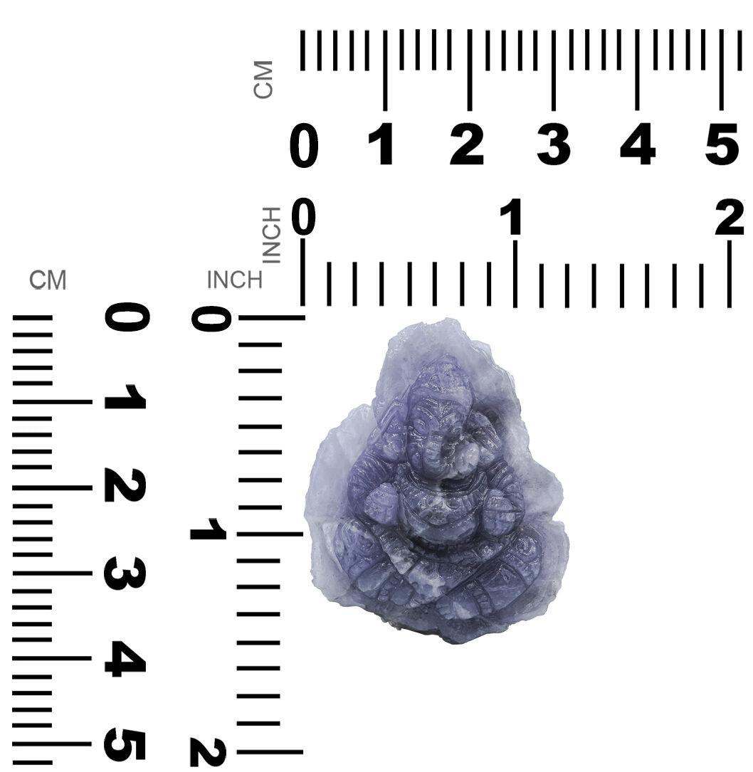 Starborn Hand Carved Fluorescent Hackmanite Ganesh 61.6 cts - 1 Piece
