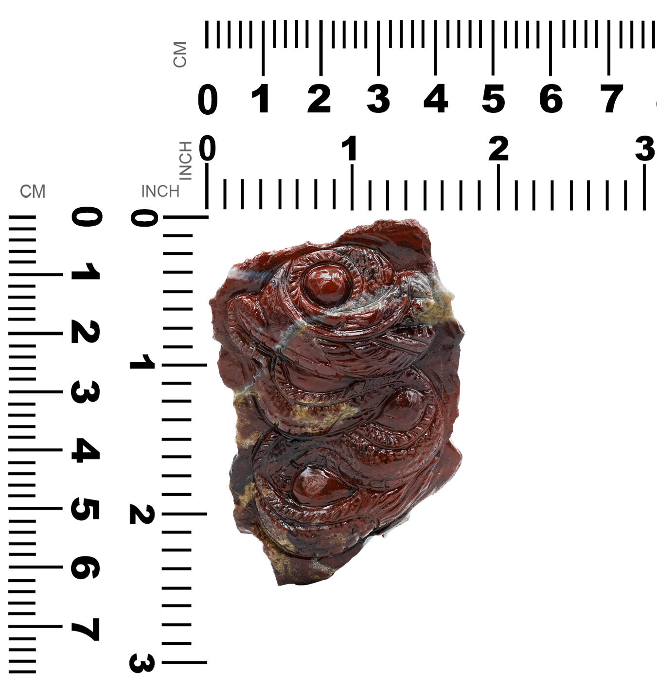 Starborn Hand Carved Red Jasper Dragon 134.6 cts - 1 Piece