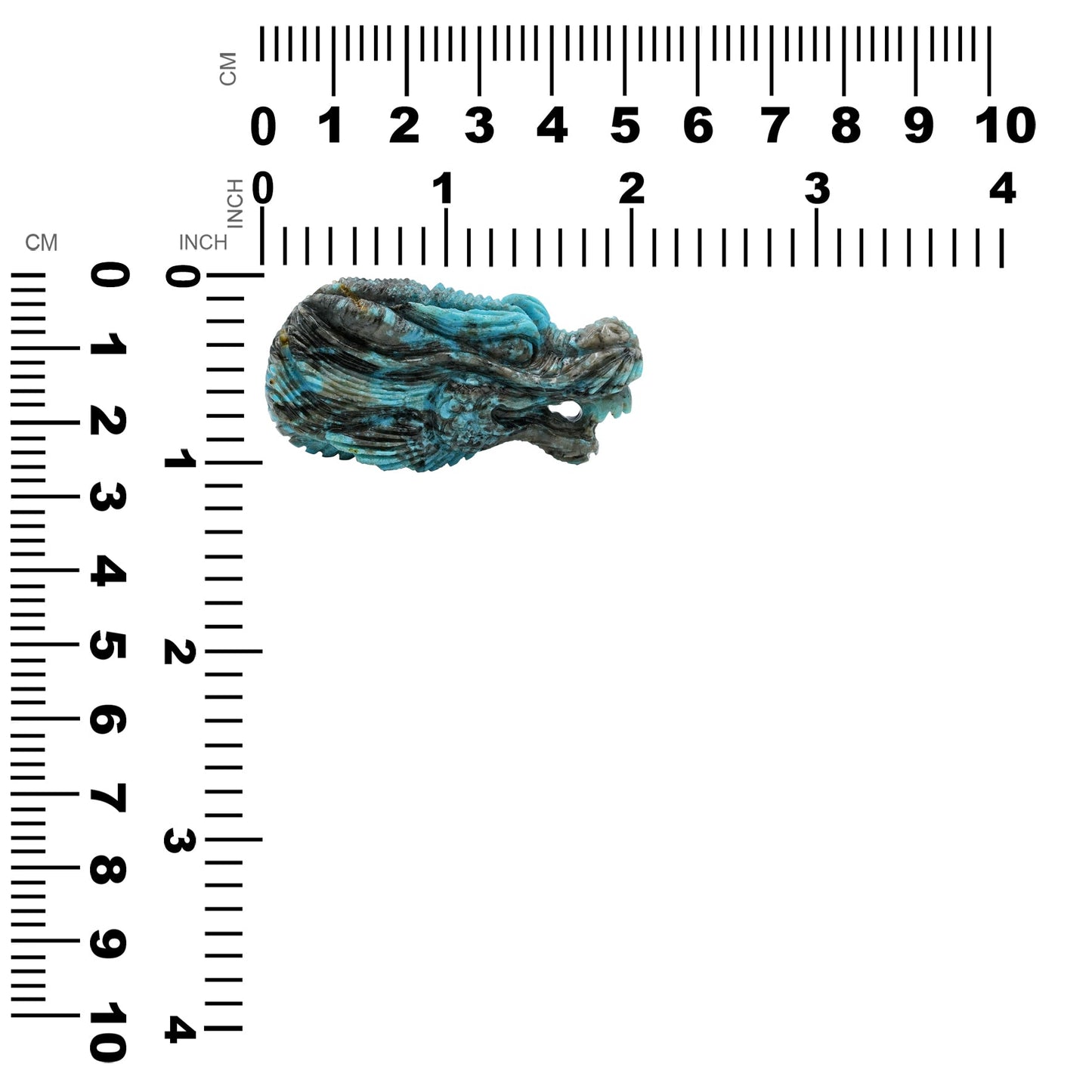 Starborn Patagonia Turquoise Dragon Head Carving (152.5ct) - 1 Piece