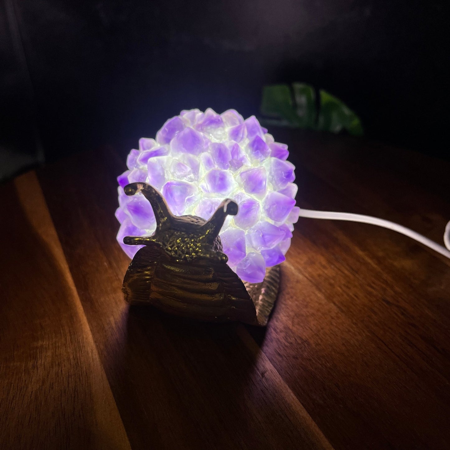 Amethyst Snail USB Lamp - Sage & Magic