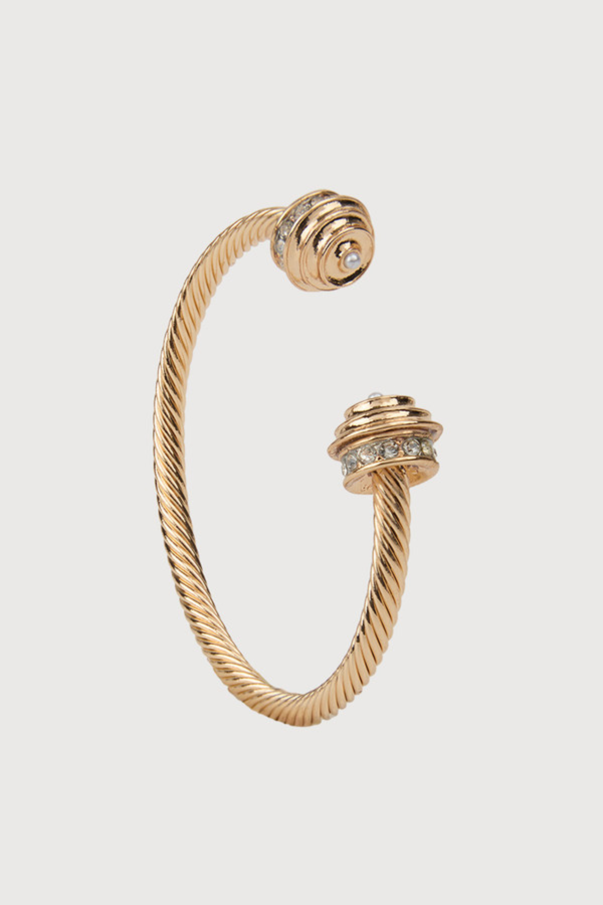 Barbell Charm Statement Cuff